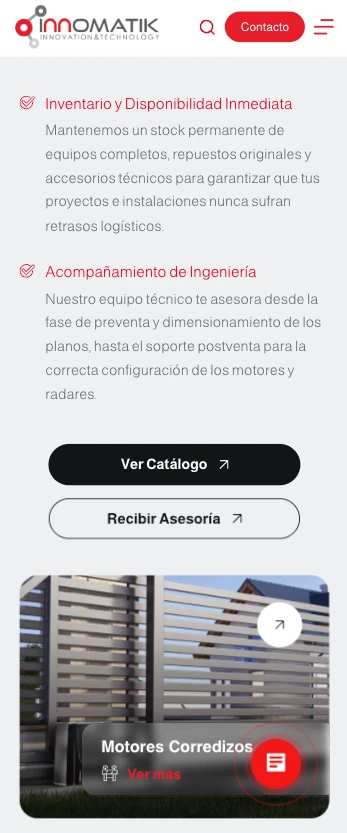 innomatik desde mobile - Innomatik estrena web:una nueva experiencia más intuitiva