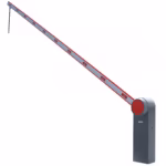 barrera vehicular ditec qik gabinete gris rojo vara blanco rojo baston